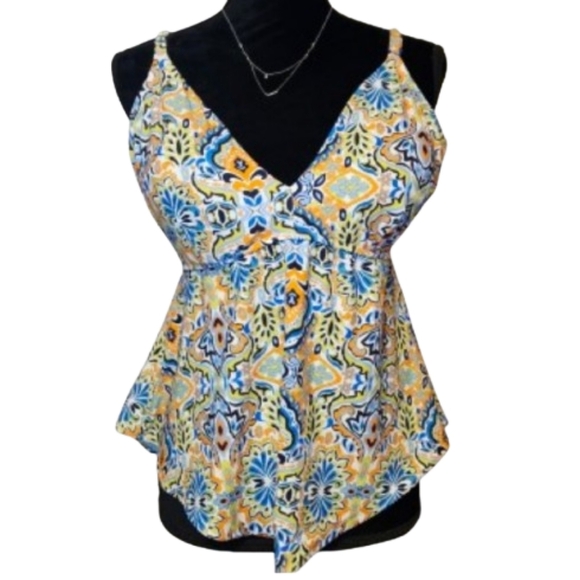 Coco Reef Tops - Coco REEF womens 38D multicolor tankini swim top